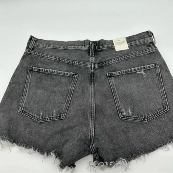 NWT Agolde Dee High Rise Short in Moxy Sz 32 Mom Shorts (Black) B1726 - Picture 5 of 7
